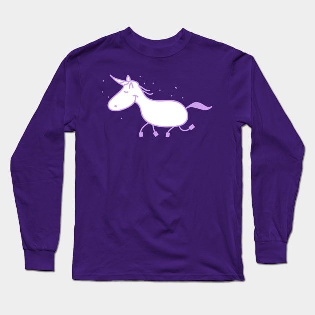 Funny unicorn Long Sleeve T-Shirt by spontania
